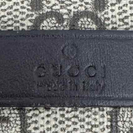 GUCCI GG Coated Canvas Front Zip Messenger Bag