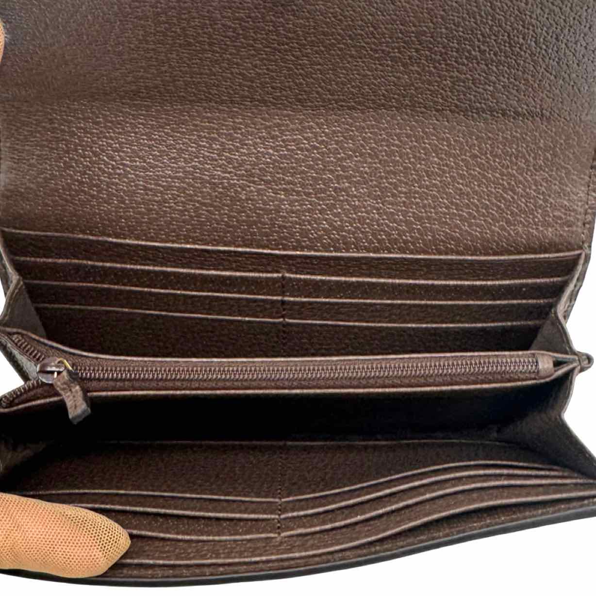 GUCCI GG Supreme Ophidia Continental Wallet