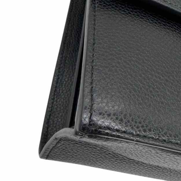 GUCCI Grain Calfskin Small Zumi Shoulder Bag Black  (Pre-Owned)