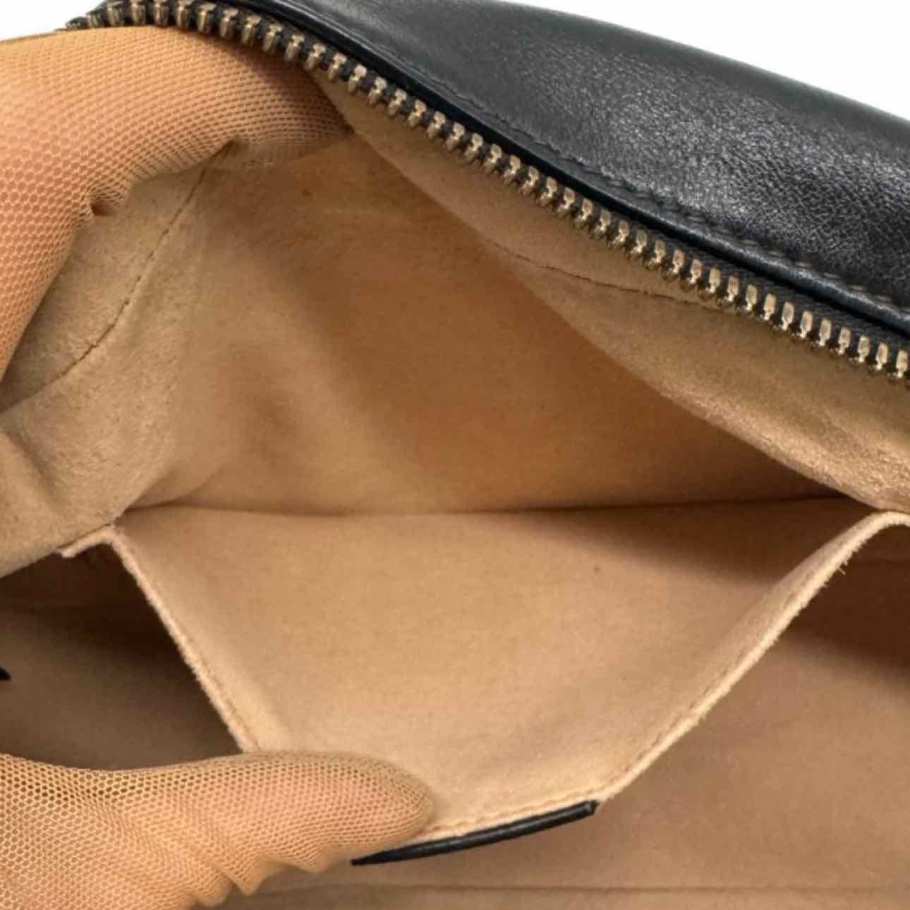 GUCCI  Matelasse Chevron GG Marmont Small Camera Bag Black