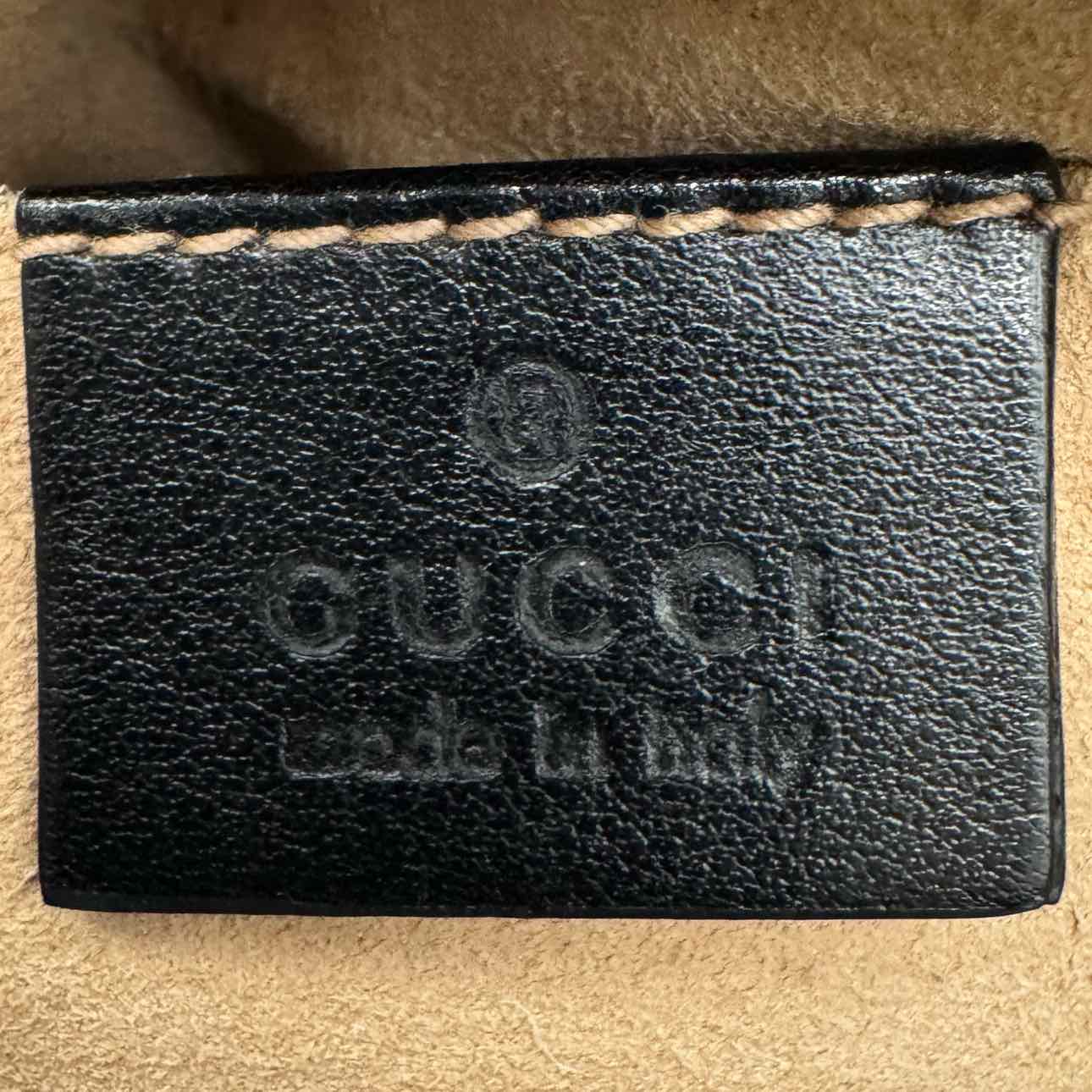 GUCCI  Matelasse Chevron GG Marmont Small Camera Bag Black