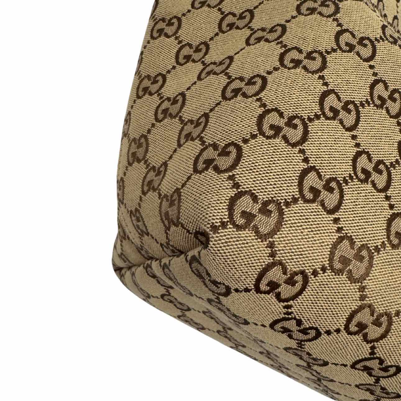 GUCCI Monogram Canvas Large Giglio Tote Bag
