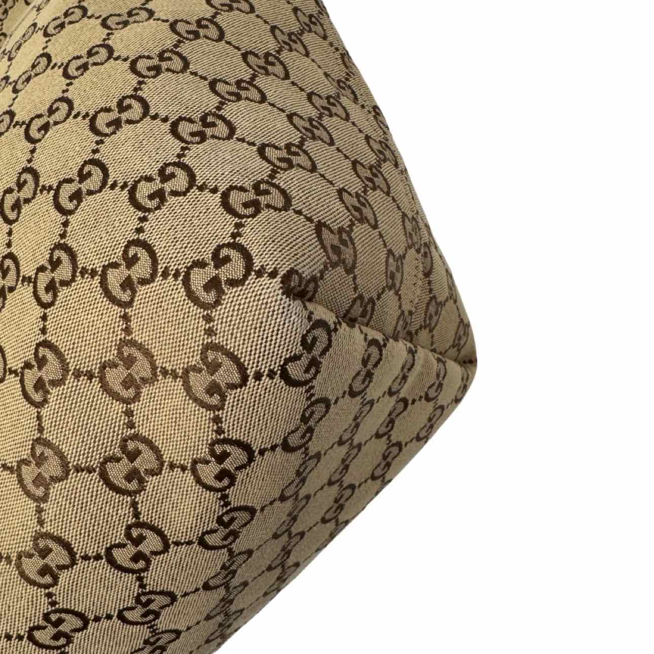 GUCCI Monogram Canvas Large Giglio Tote Bag