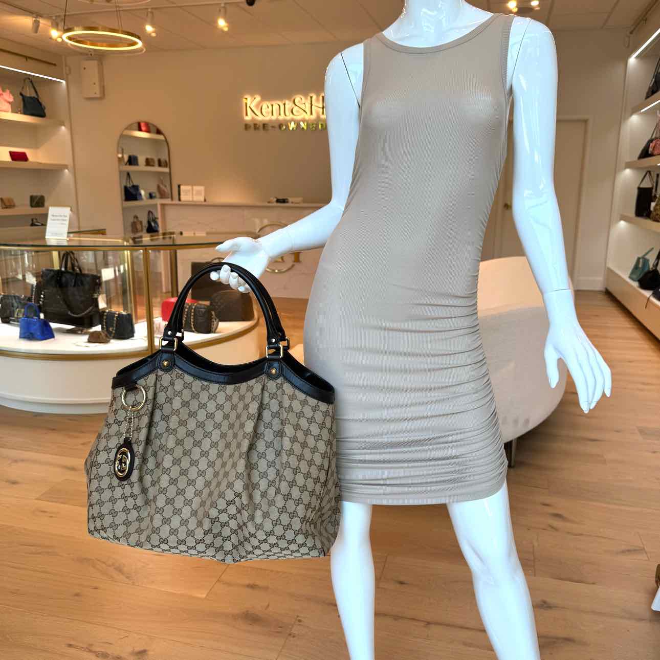 GUCCI Monogram Large Sukey Tote (Pre-Owned)
