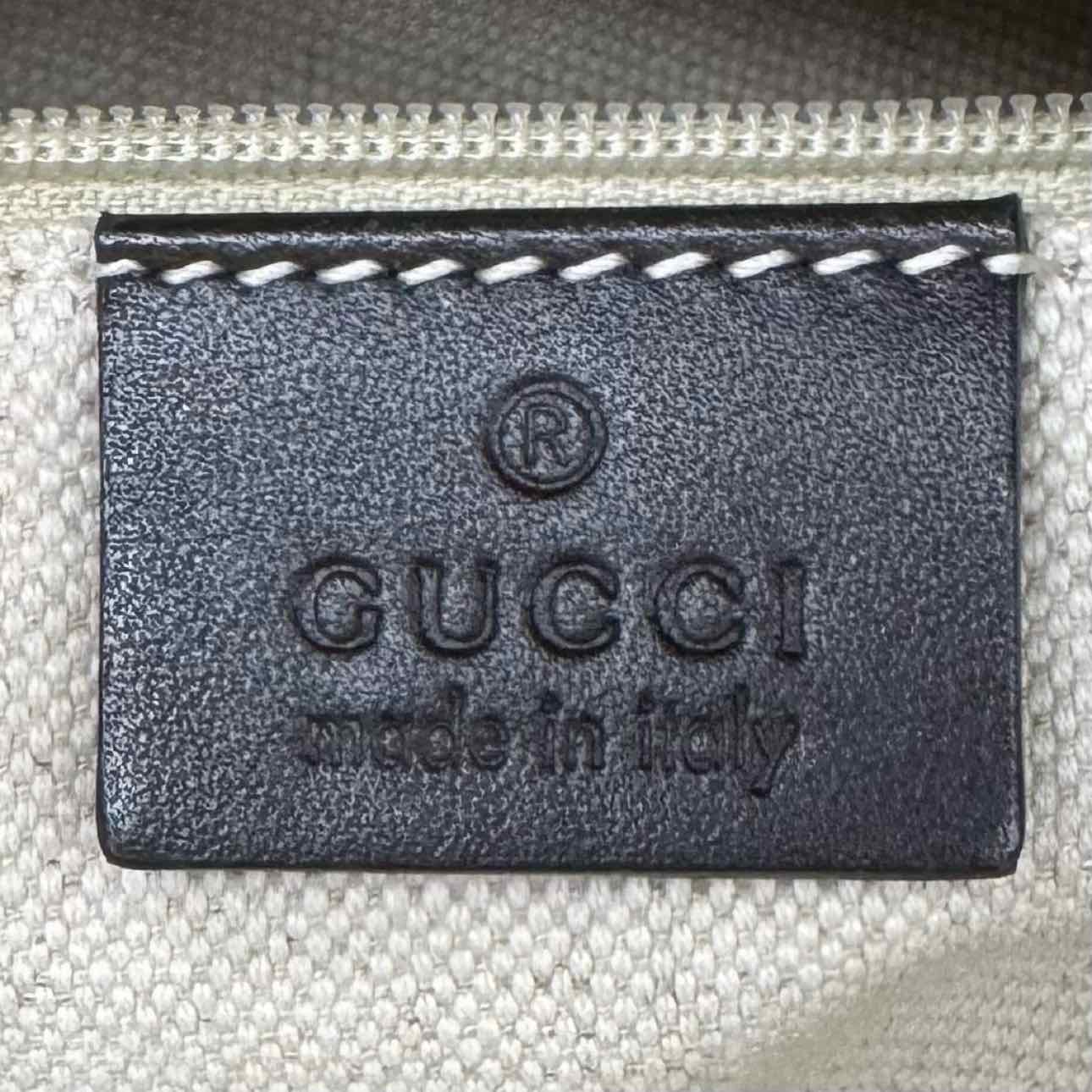 GUCCI Monogram Medium Sukey Tote Brown