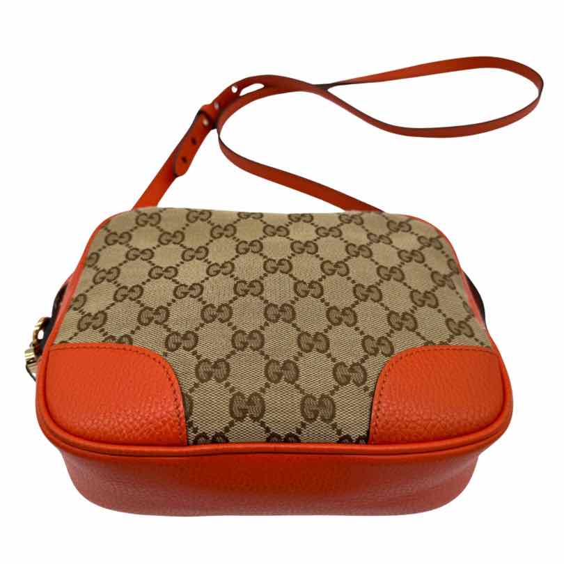 GUCCI Monogram Mini Bree Orange Messenger Bag