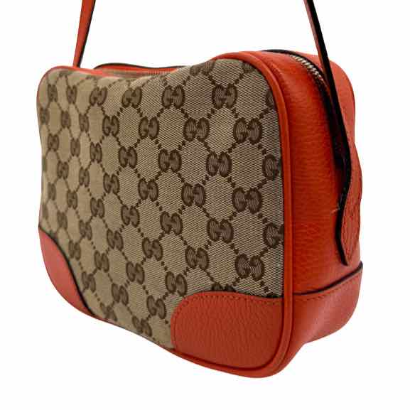 GUCCI Monogram Mini Bree Orange Messenger Bag