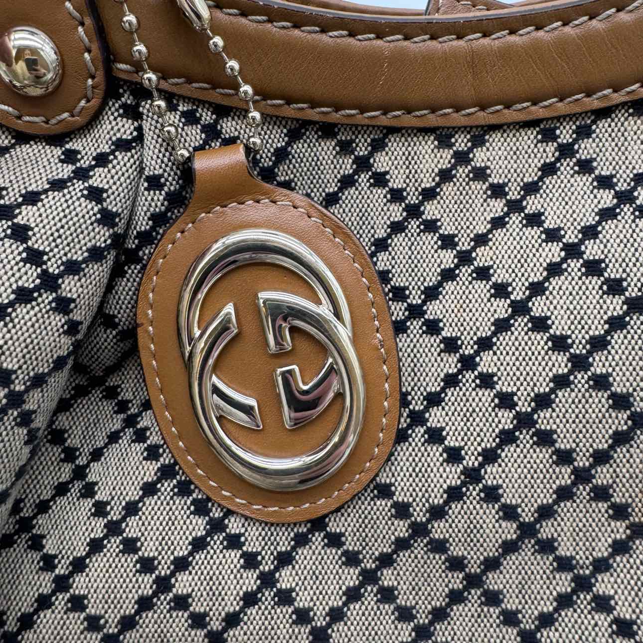 GUCCI Monogram Sukey Tote Bag (Pre-Owned)