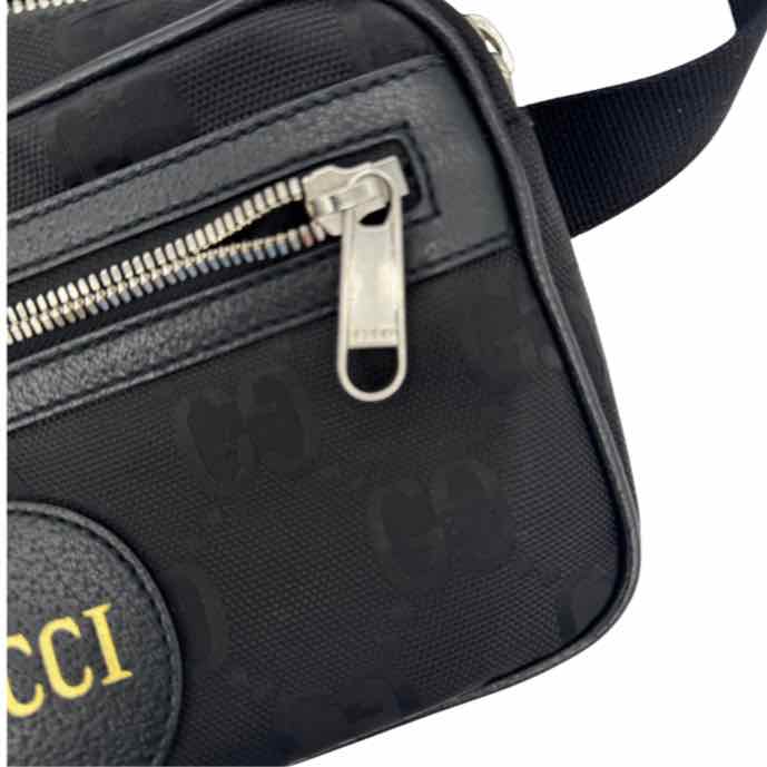 GUCCI Nylon Monogram Off The Grid Belt Bag Black (Pre-Owned)