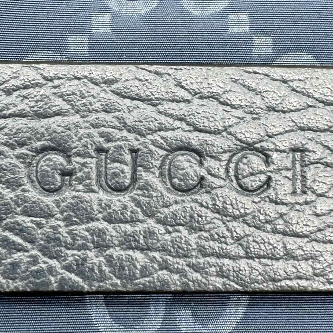 GUCCI Nylon Tote Blue (Pre-Owned)