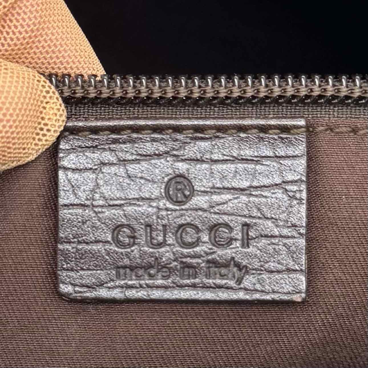 GUCCI Plus Monogram Small Joy Tote Brown