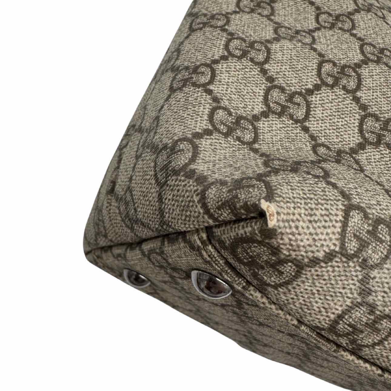 GUCCI Plus Monogram Small Joy Tote Brown
