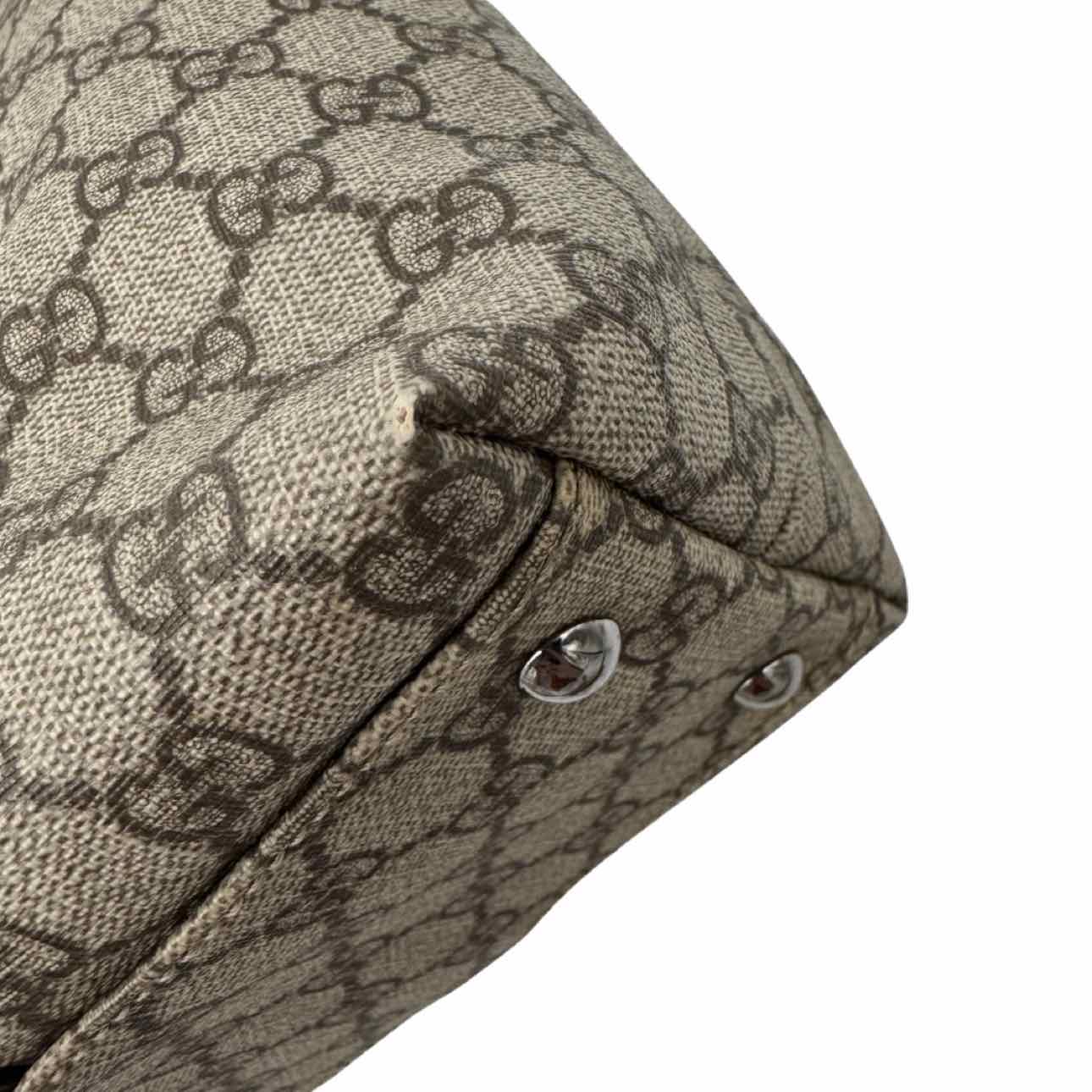 GUCCI Plus Monogram Small Joy Tote Brown