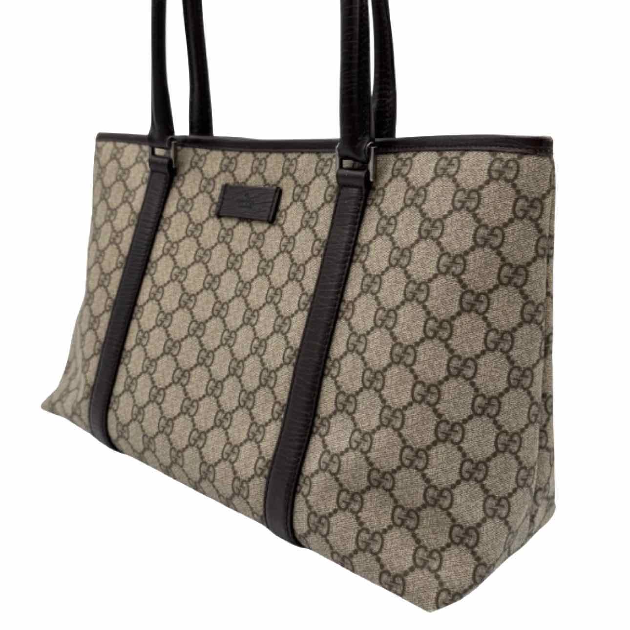 GUCCI Plus Monogram Small Joy Tote Brown