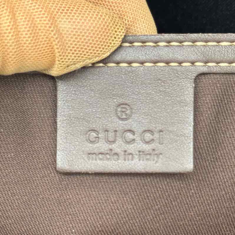 GUCCI Supreme Canvas Joy Tote Shopping Bag Brown