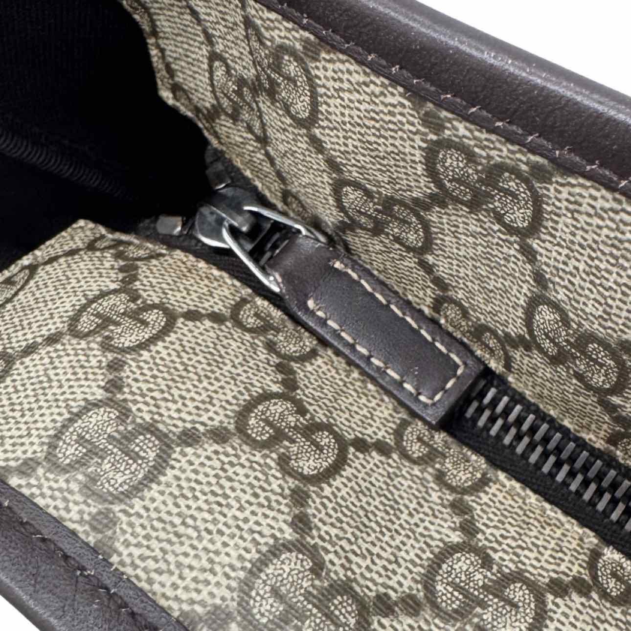 GUCCI Supreme Canvas Joy Tote Shopping Bag Brown