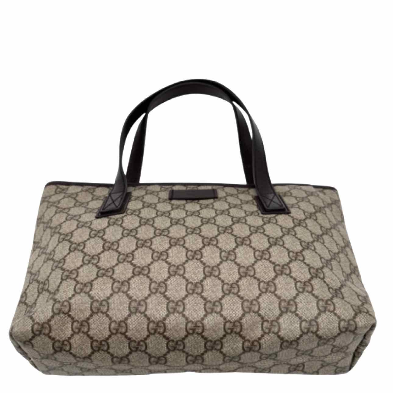 GUCCI Supreme Canvas Small Joy Tote  Brown