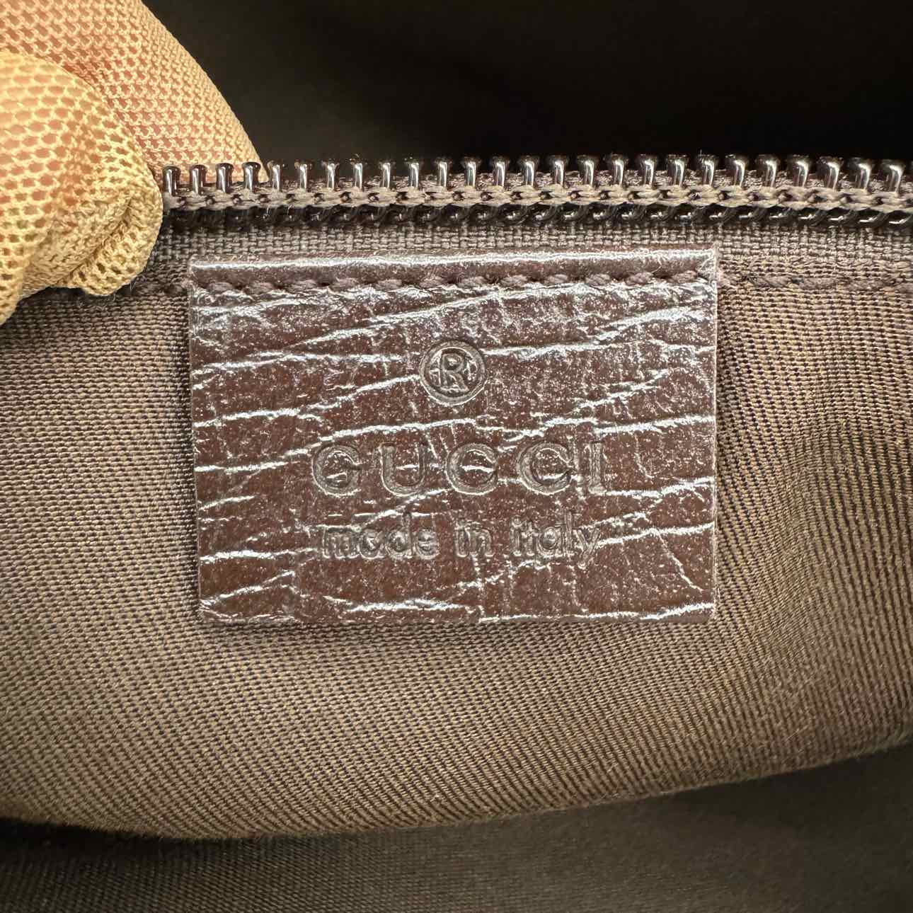 GUCCI Supreme Canvas Small Joy Tote  Brown