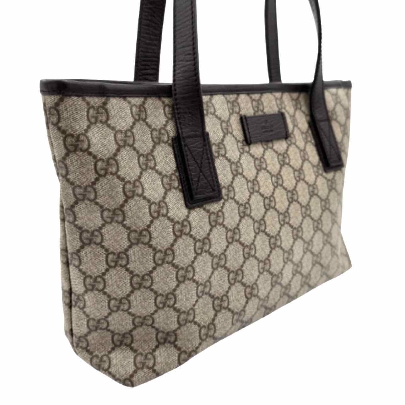 GUCCI Supreme Canvas Small Joy Tote  Brown