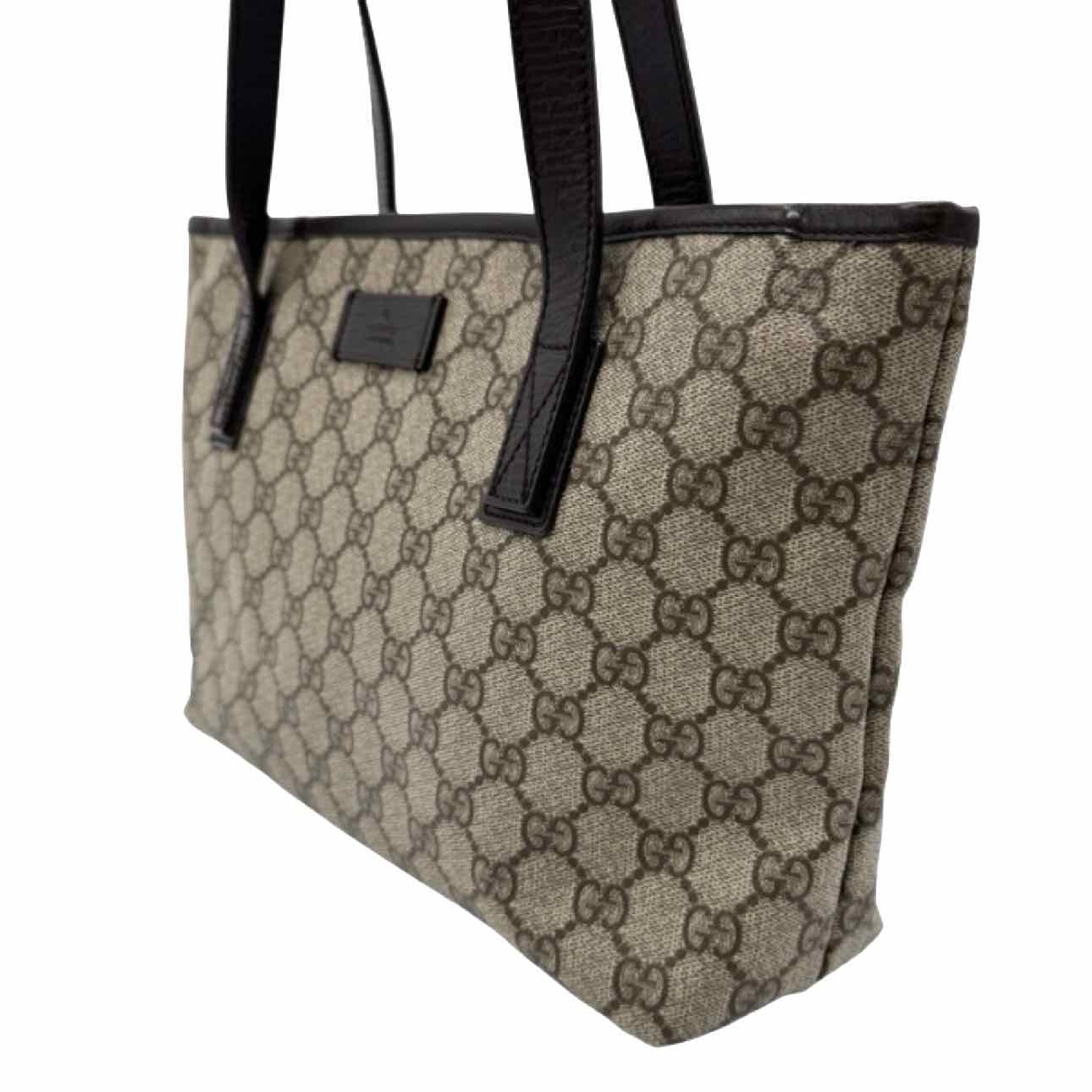 GUCCI Supreme Canvas Small Joy Tote  Brown
