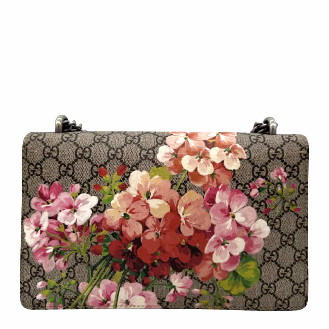GUCCI Supreme Monogram Blooms Dionysus Shoulder Bag