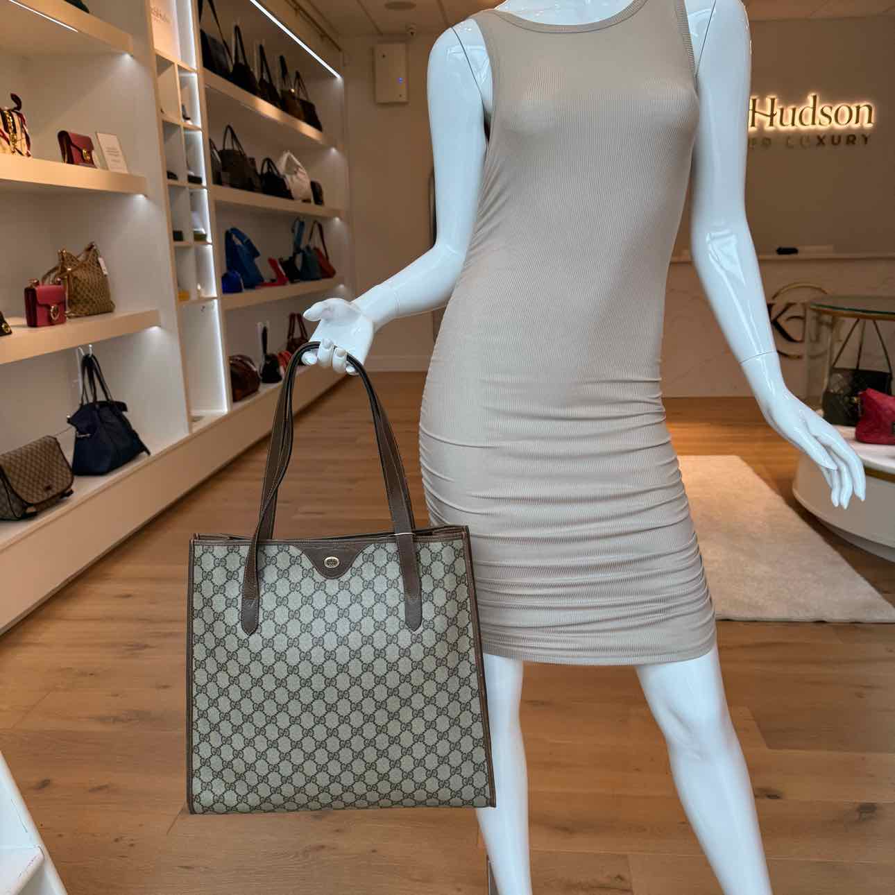 GUCCI Supreme Monogram Coated Canvas Tote