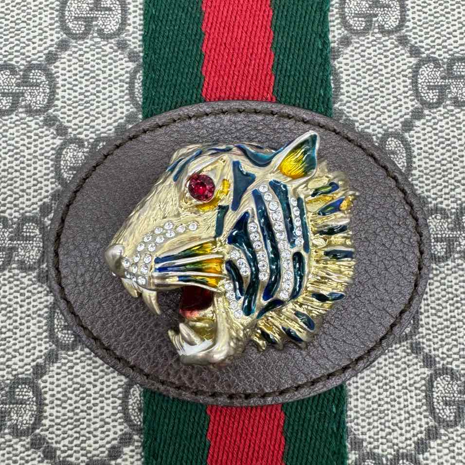 GUCCI Supreme Monogram Large Rajah Chain Tote