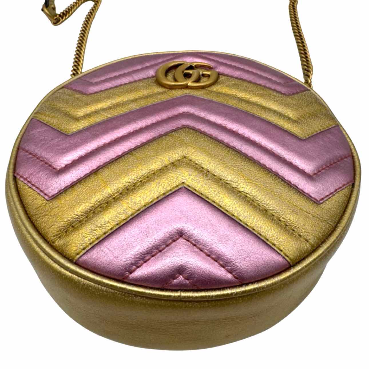 Gucci GG Marmont Mini Round Crossbody Bag