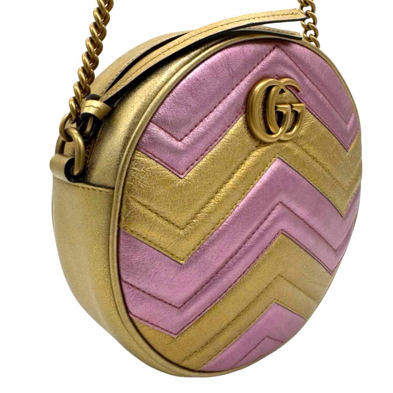 Gucci GG Marmont Mini Round Crossbody Bag