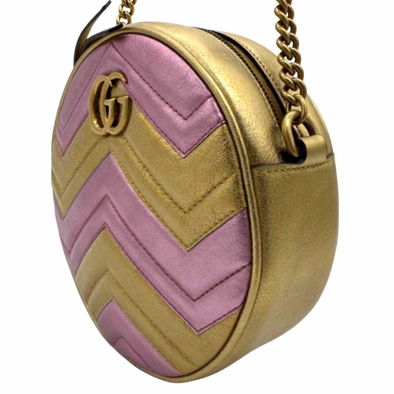 Gucci GG Marmont Mini Round Crossbody Bag