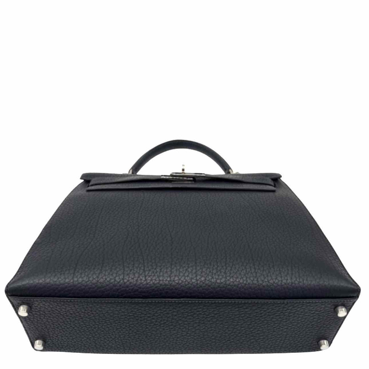 HERMES Fjord Calfskin Kelly 32 Navy Noir