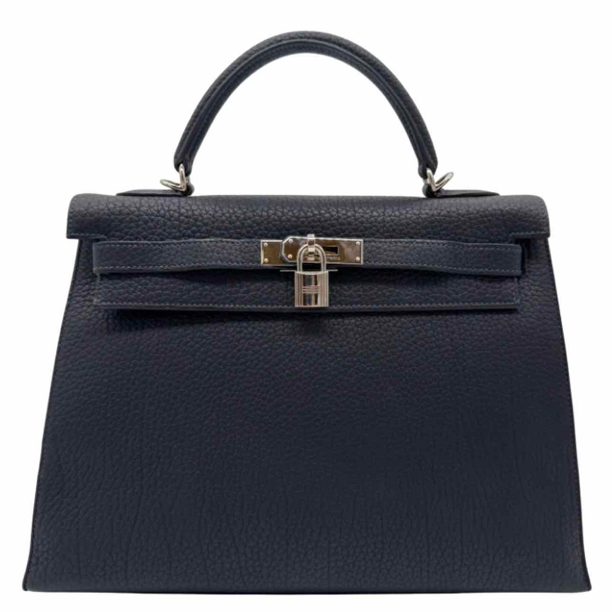 HERMES Fjord Calfskin Kelly 32 Navy Noir