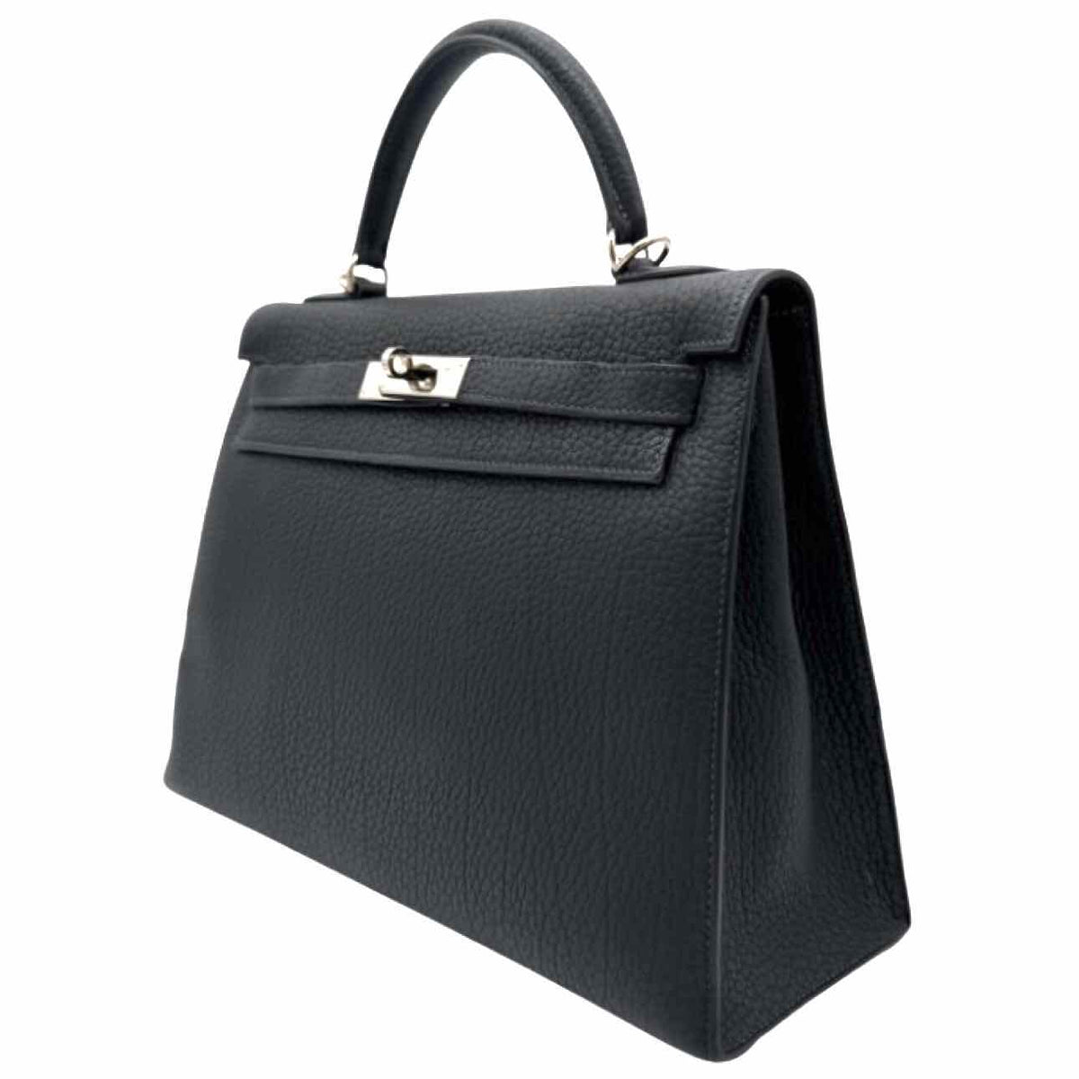 HERMES Fjord Calfskin Kelly 32 Navy Noir