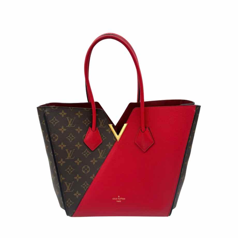 LOUIS VUITTON Calfskin/ Monogram Kimono Cherry Tote Bag (Pre-Owned)