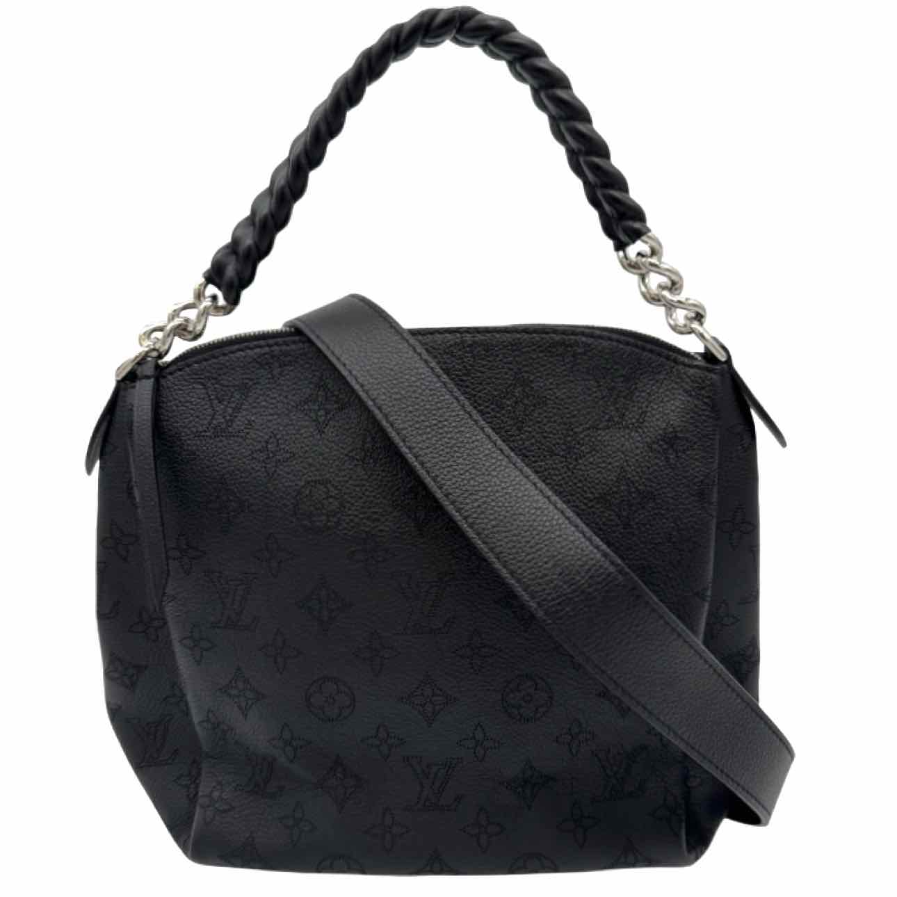 LOUIS VUITTON Cowhide Mahina Babylone BB Black