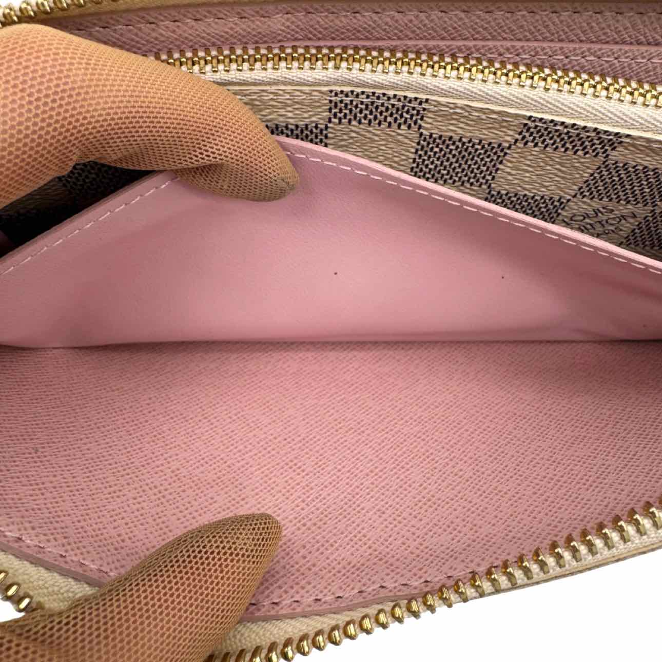 LOUIS VUITTON Damier Azur Clemence Wallet