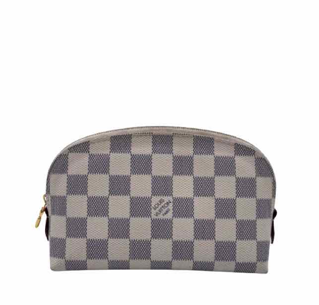 LOUIS VUITTON Damier Azur Cosmetic Pouch (Pre-Owned)