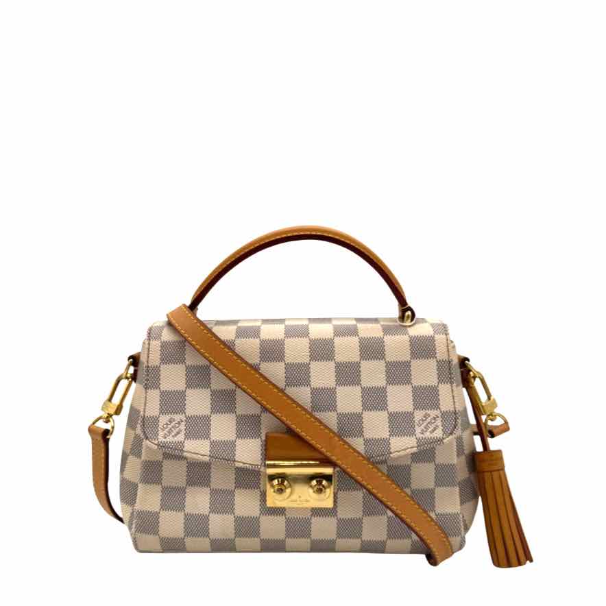 LOUIS VUITTON Damier Azur Croisette Shoulder Bag (Pre-Owned)