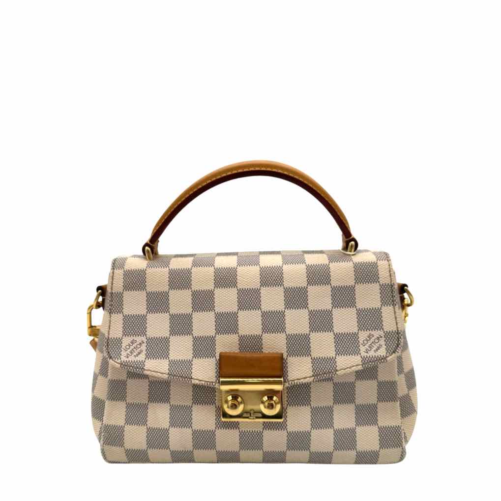 LOUIS VUITTON Damier Azur Croisette Shoulder Bag (Pre-Owned)