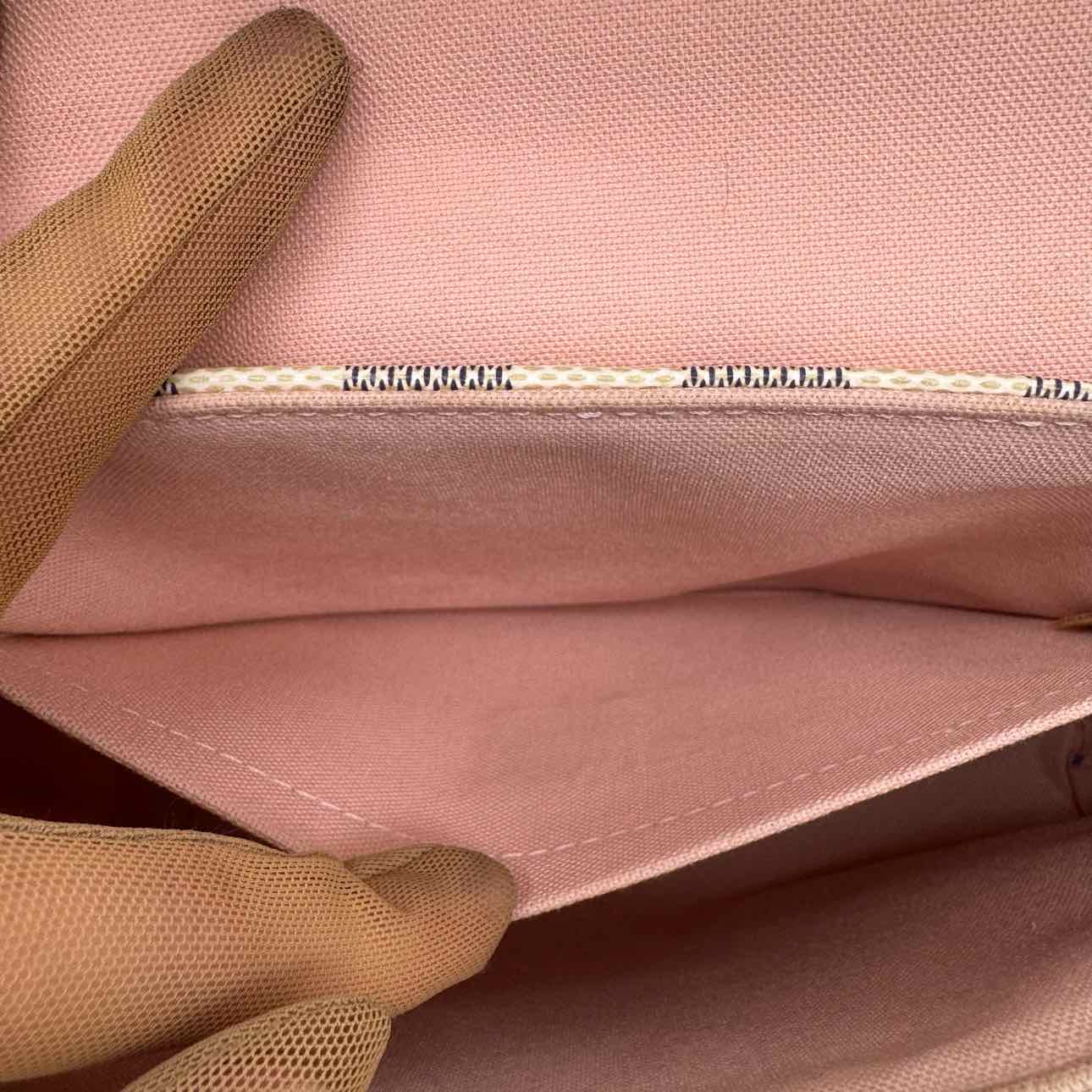 LOUIS VUITTON Damier Azur Croisette White Crossbody