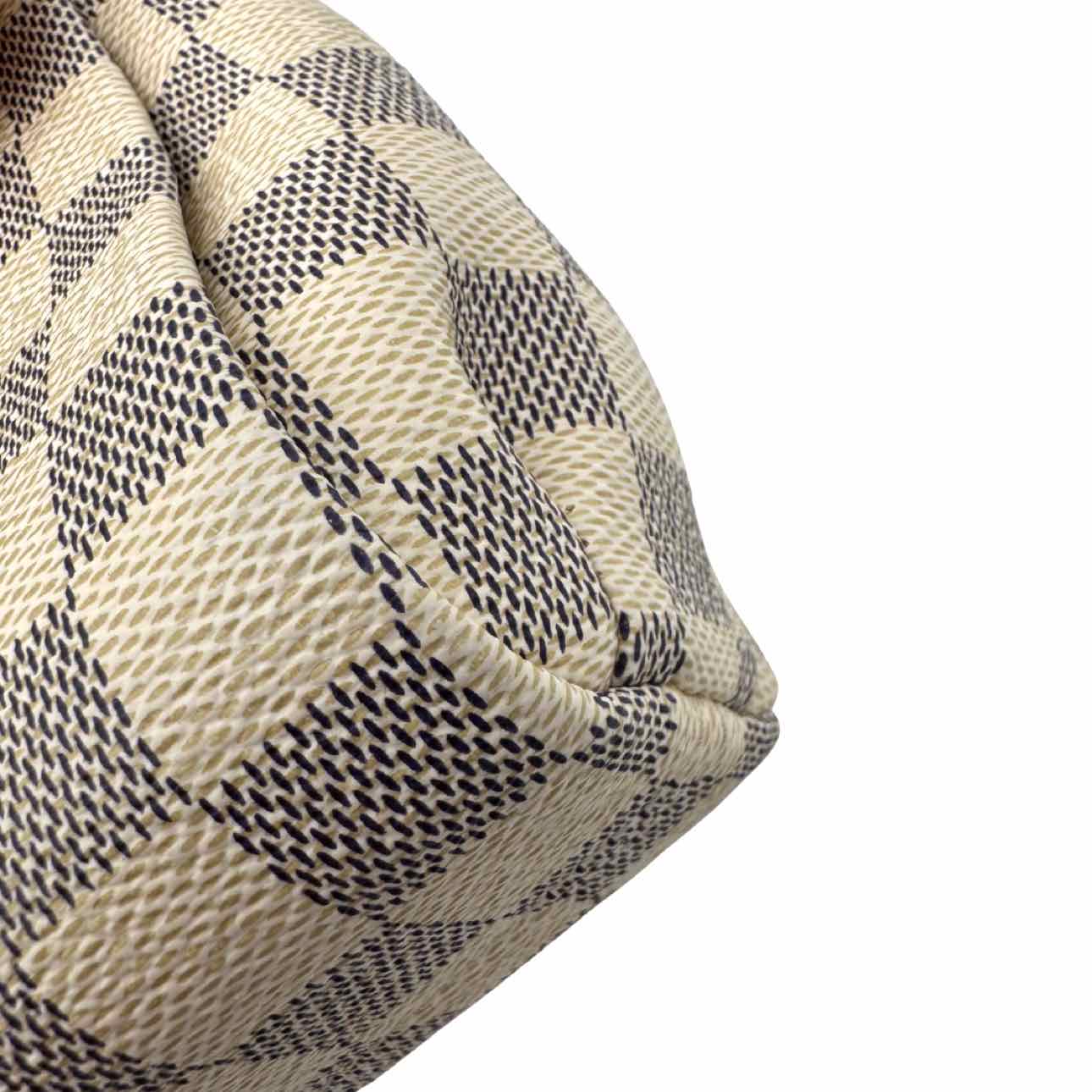 LOUIS VUITTON Damier Azur Croisette White Crossbody