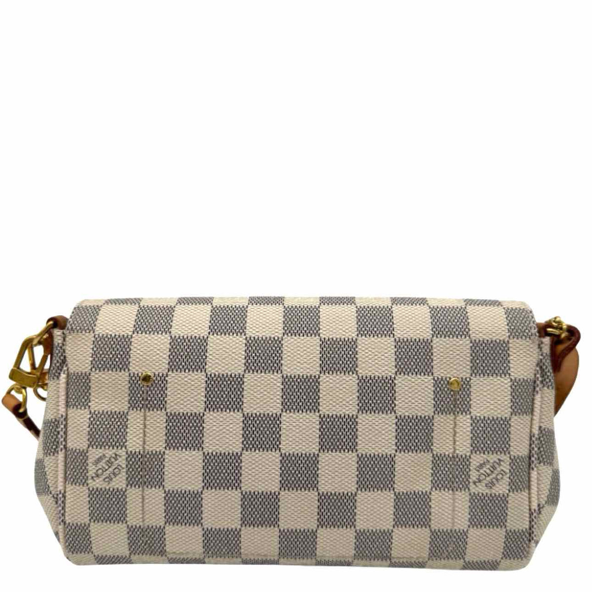 LOUIS VUITTON Damier Azur Favorite PM White