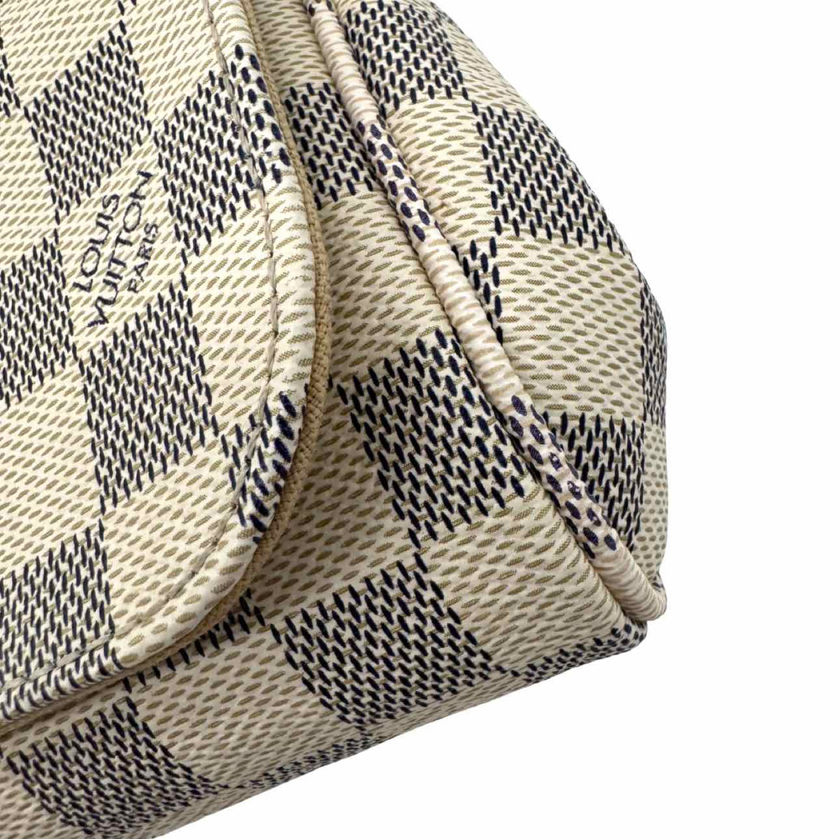 LOUIS VUITTON Damier Azur Favorite PM White