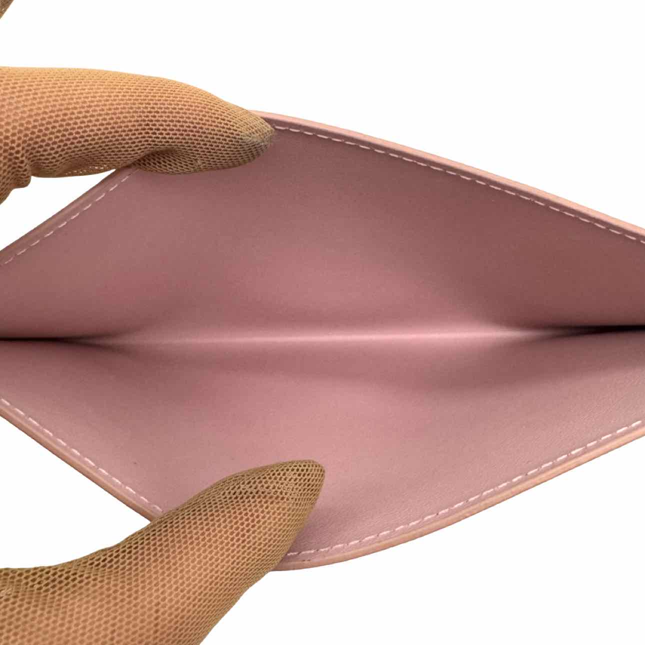 LOUIS VUITTON Damier Azur Pochette Felicie Rose Ballerine