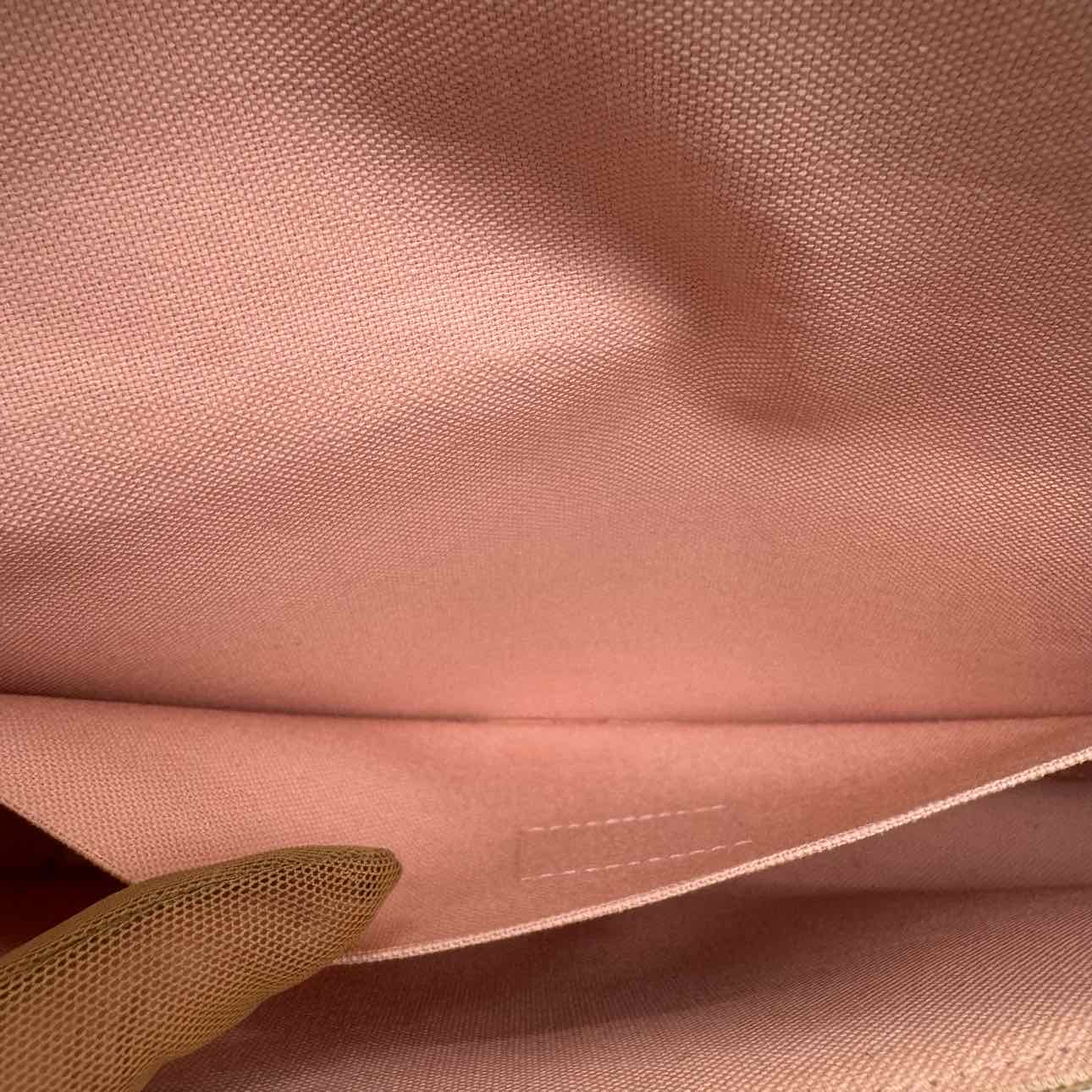 LOUIS VUITTON Damier Azur Pochette Felicie Rose Ballerine