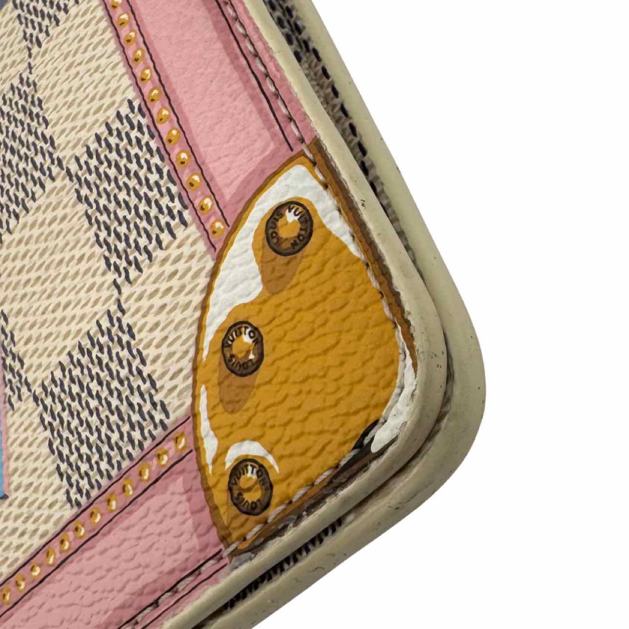 LOUIS VUITTON Damier Azur Trunk Pochette Weekend Crossbody