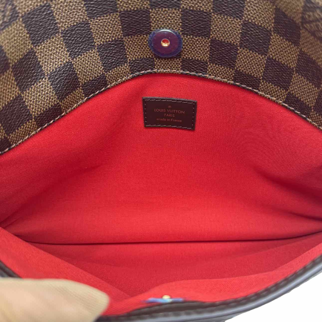 LOUIS VUITTON Damier Ebene Bloomsbury PM Brown Crossbody