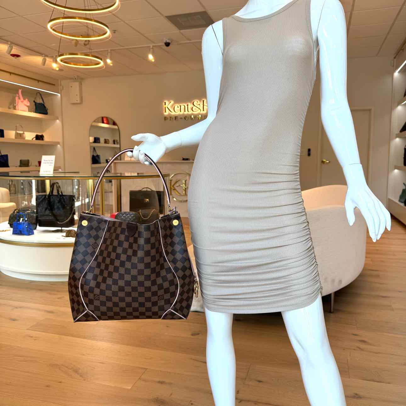 LOUIS VUITTON Damier Ebene Caissa Hobo Bag (Pre-Owned)