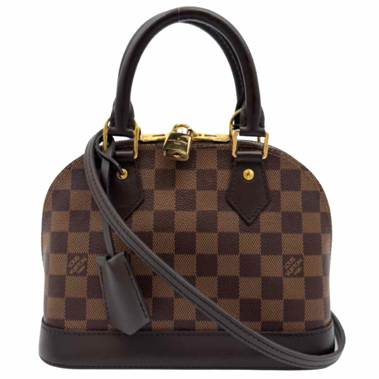 LOUIS VUITTON Damier Ebene Canvas BB Alma