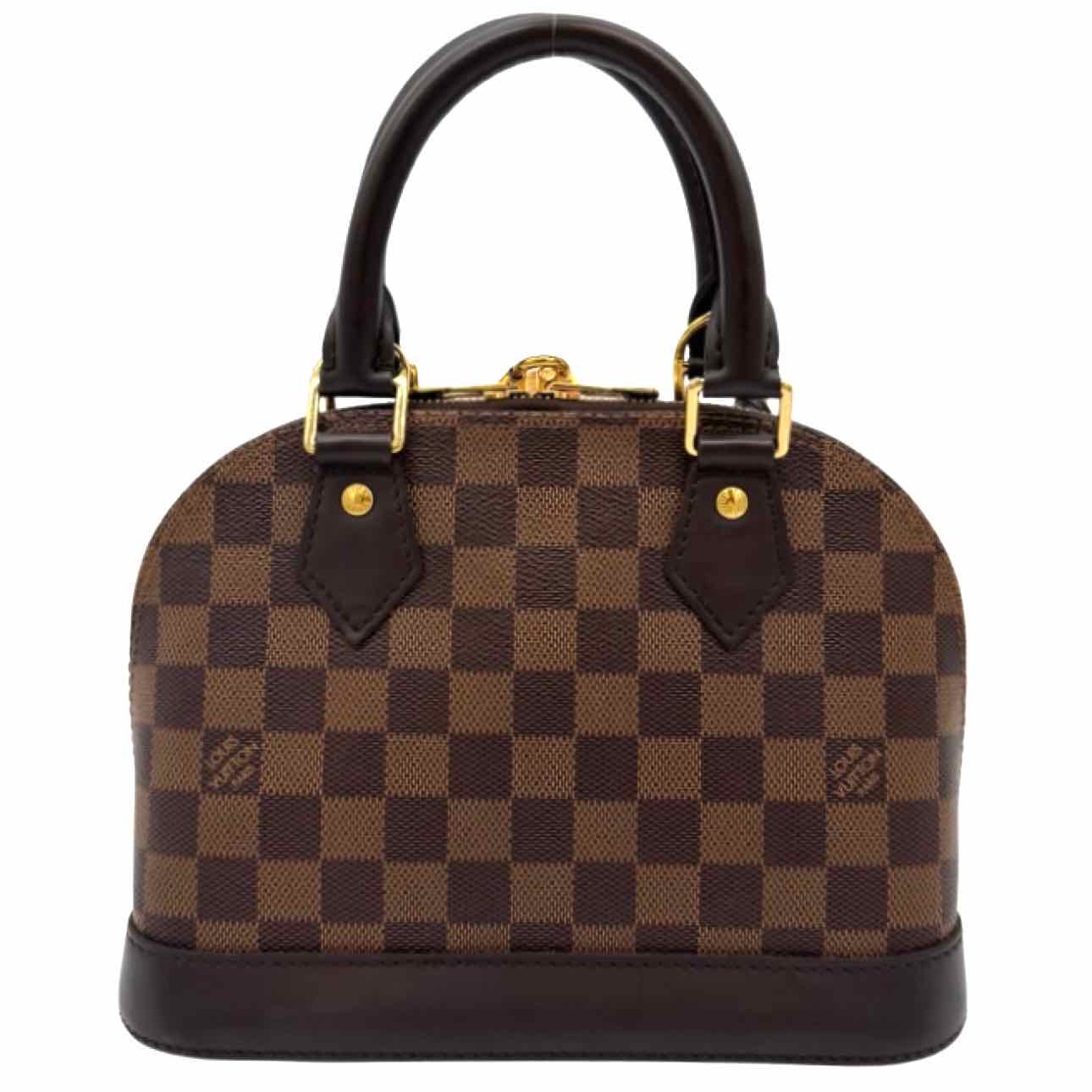 LOUIS VUITTON Damier Ebene Canvas BB Alma